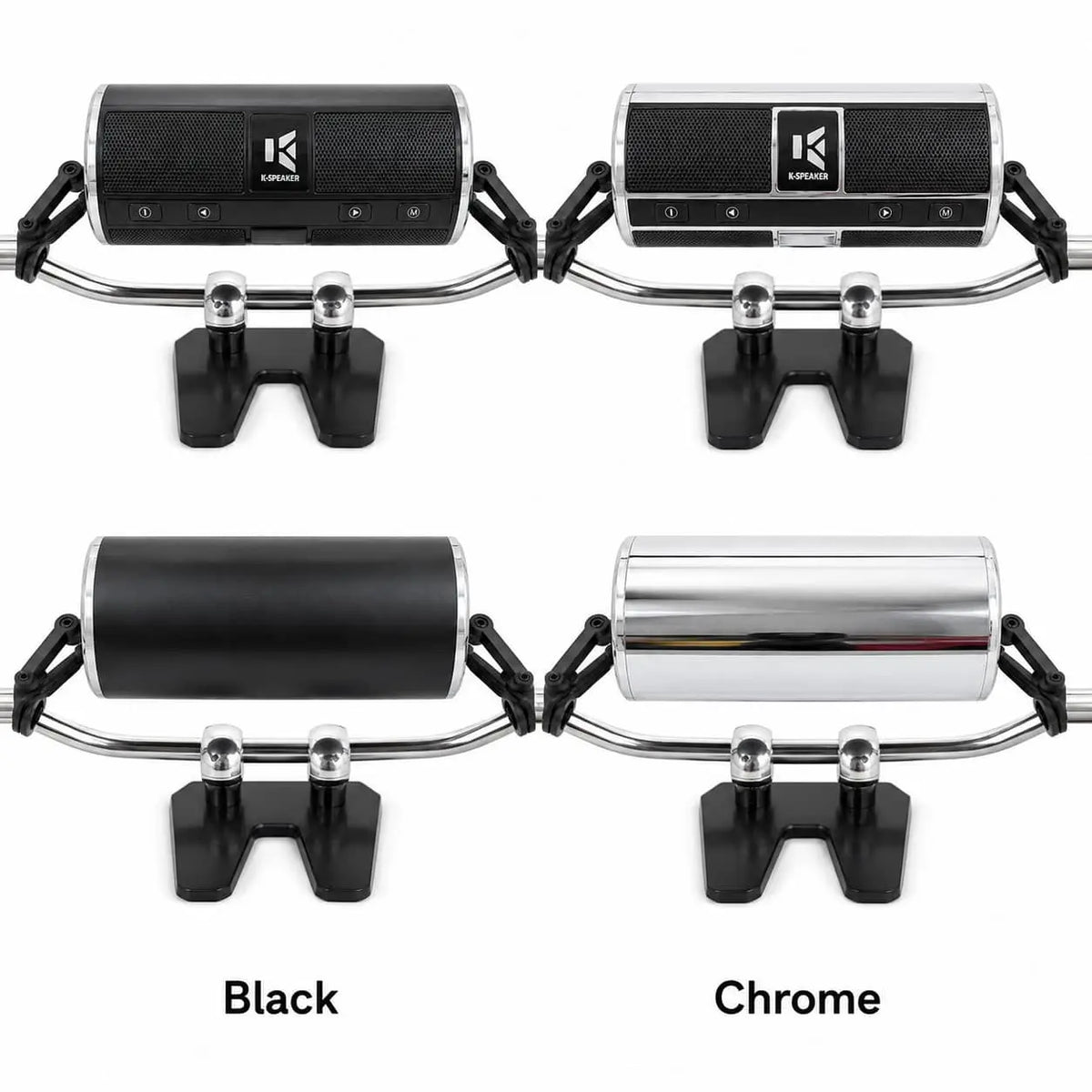 Motorcycle Handlebar Speakers – Bluetooth & FM