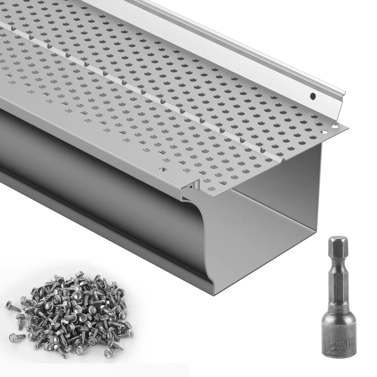 Aluminum Gutter Guard | 5" | 208 ft (52 pcs)