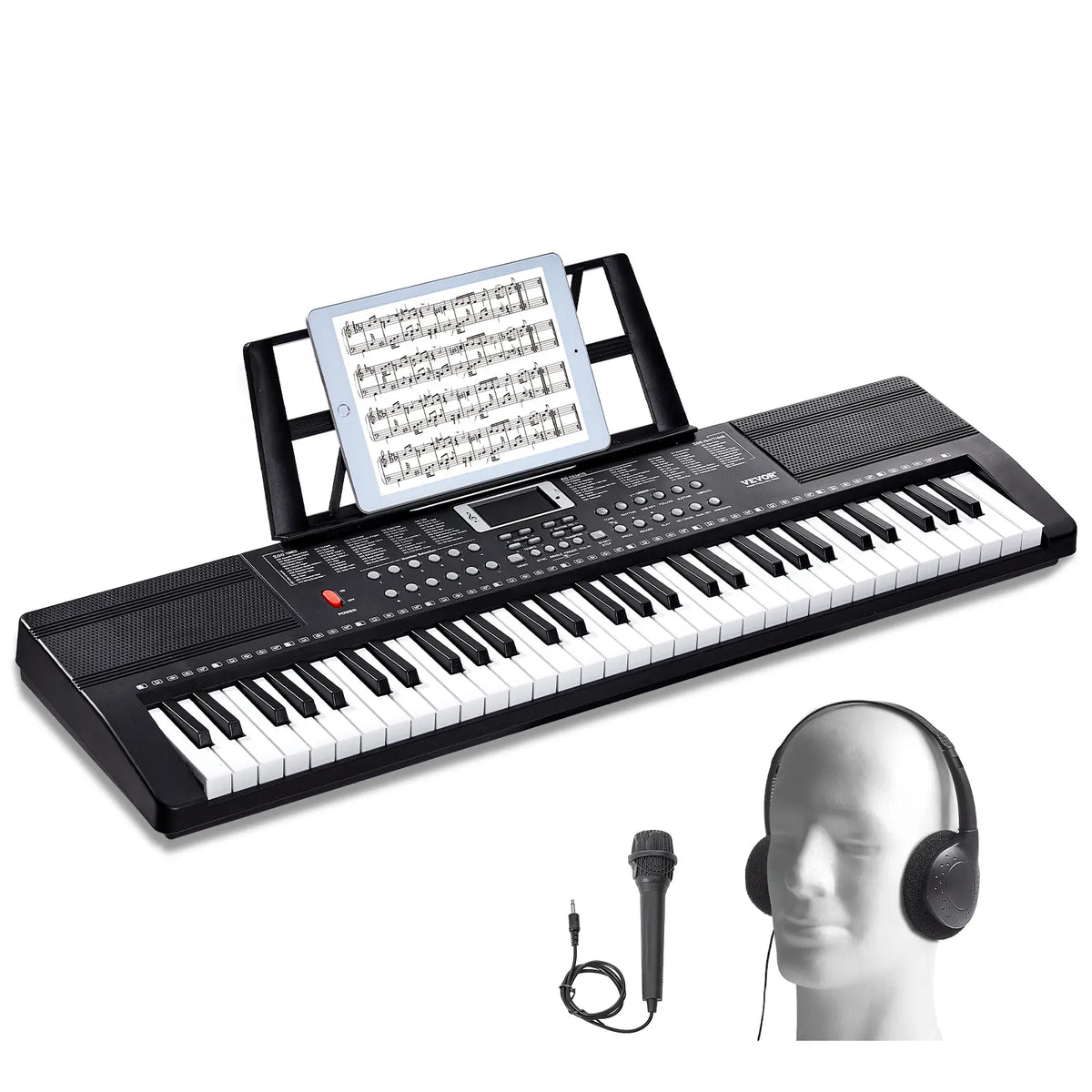 61-Key Digital Keyboard Piano | 200 Tones