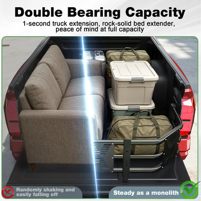 Aluminum Pickup Truck Bed Extender – Adjustable & Retractable