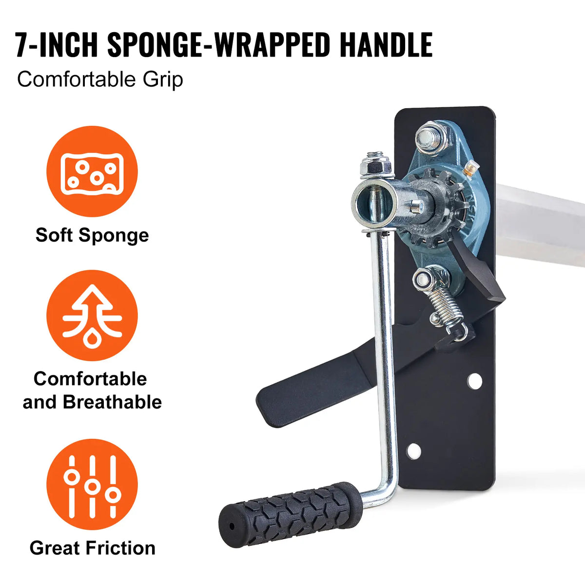 Hand Crank Tarp Roller | Adjustable 64"-104"