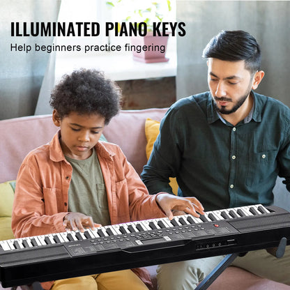 61-Key Digital Keyboard Piano | 200 Tones