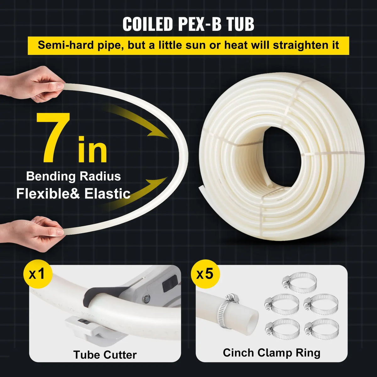 PEX-B Tubing 1 Inch – Non-Oxygen Barrier