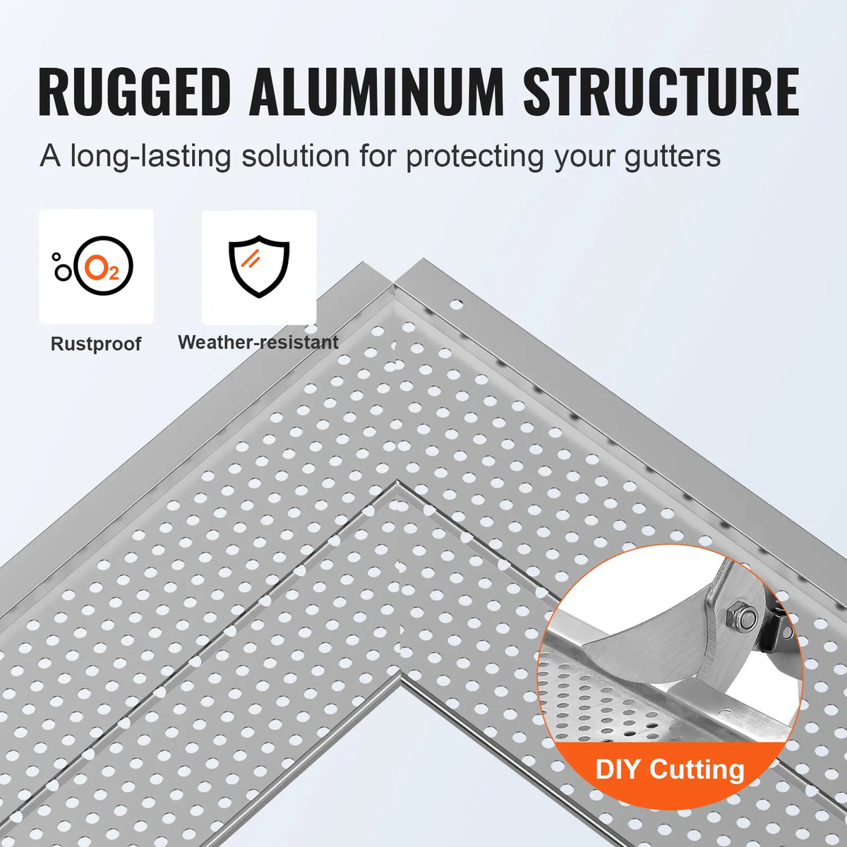 Aluminum Gutter Guard | 5" | 208 ft (52 pcs)