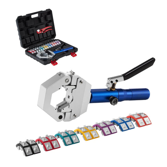 Hydraulic A/C Hose Crimper Kit | 7 Dies