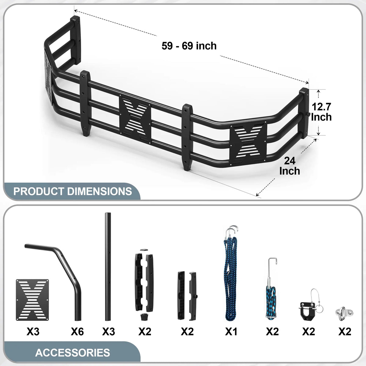 Aluminum Pickup Truck Bed Extender – Adjustable & Retractable