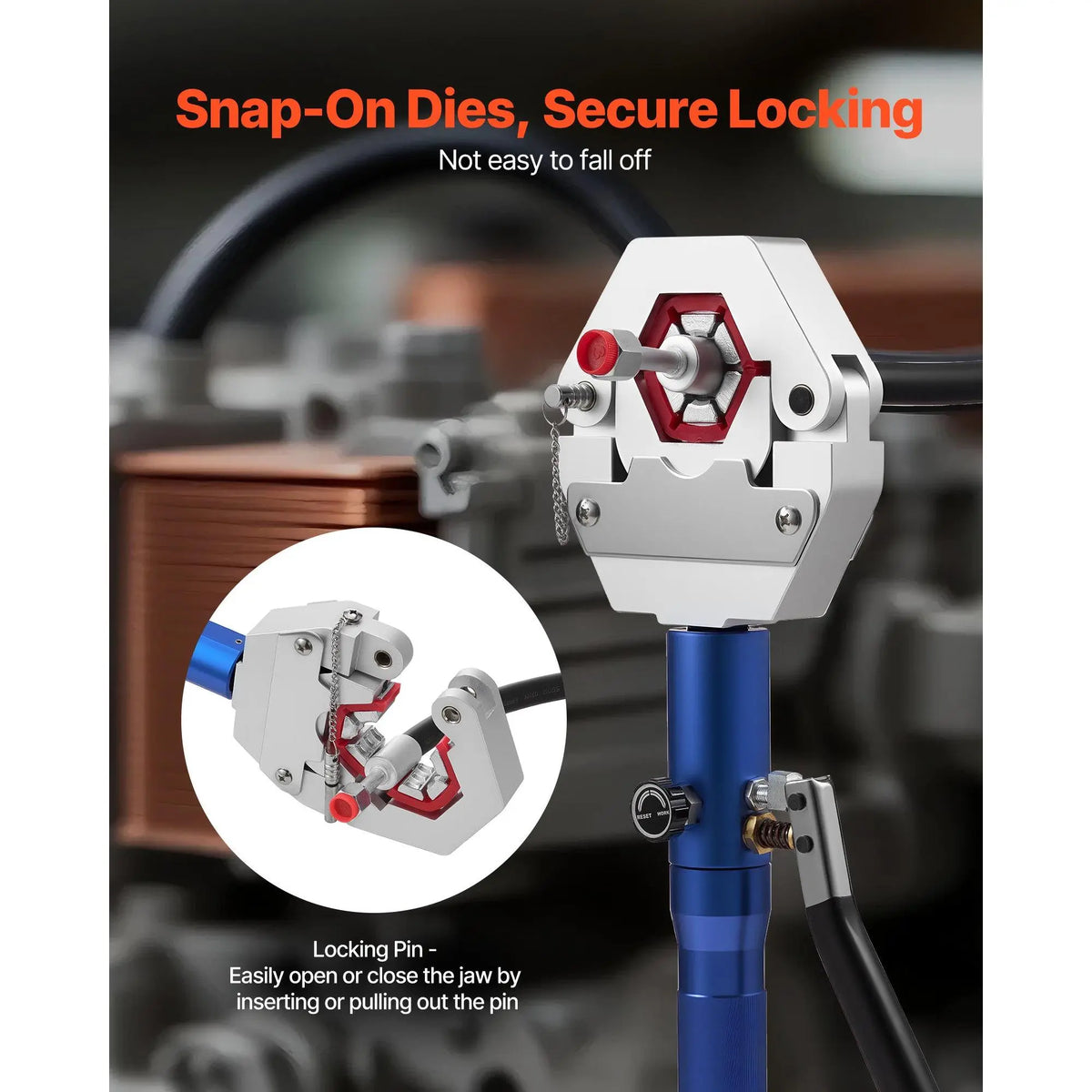 Hydraulic A/C Hose Crimper Kit | 7 Dies