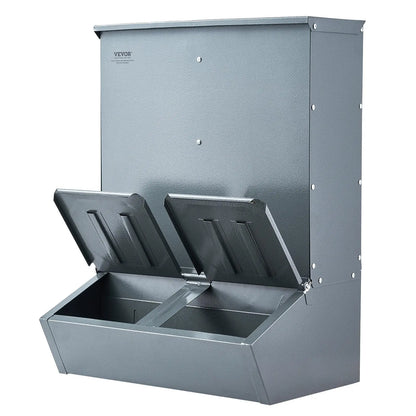 Galvanized Steel Hog Feeder | 3.7 Bushel | Double Door