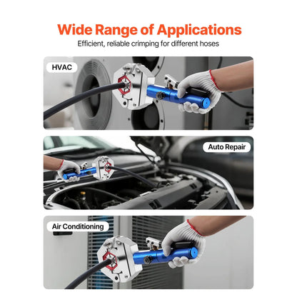 Hydraulic A/C Hose Crimper Kit | 7 Dies