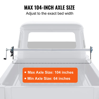 Hand Crank Tarp Roller | Adjustable 64"-104"