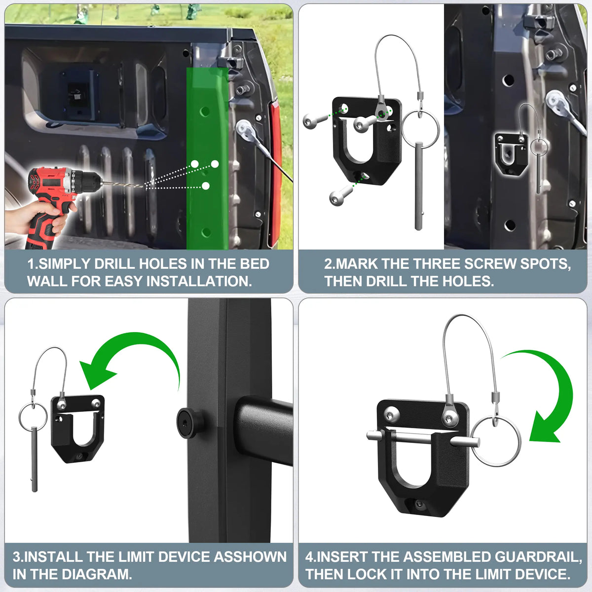 Aluminum Pickup Truck Bed Extender – Adjustable & Retractable