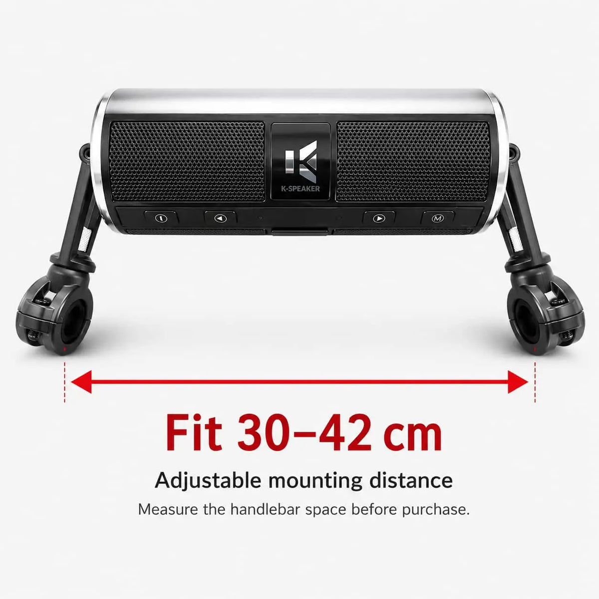 Motorcycle Handlebar Speakers – Bluetooth & FM