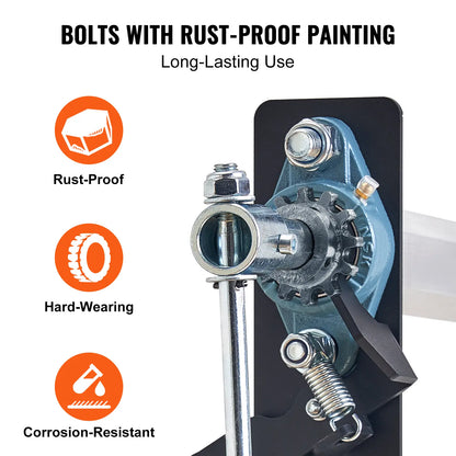 Hand Crank Tarp Roller | Adjustable 64"-104"