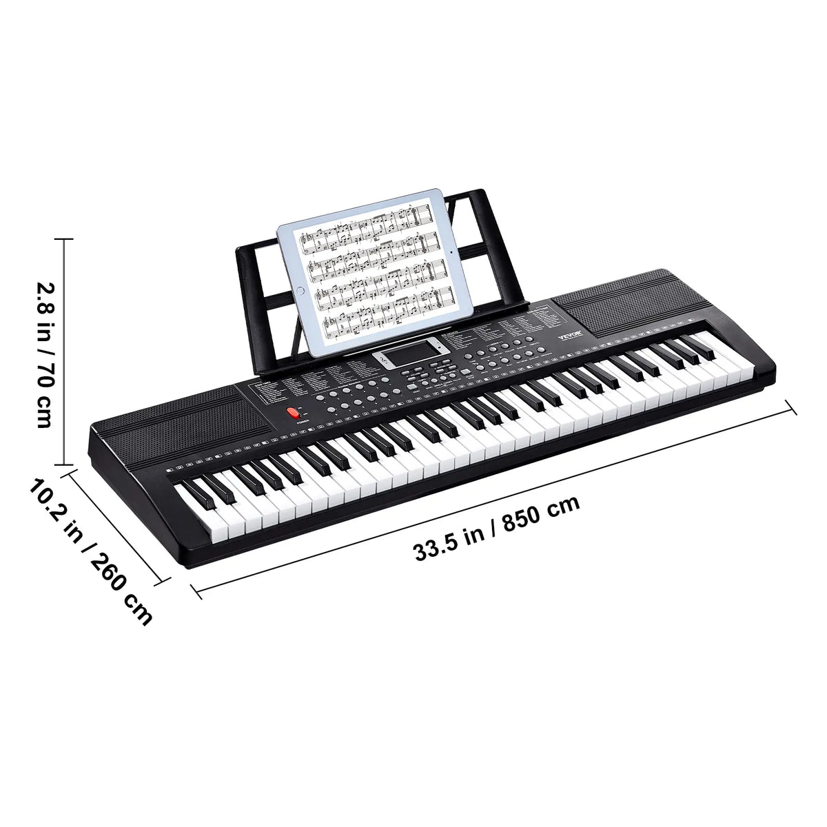 61-Key Digital Keyboard Piano | 200 Tones