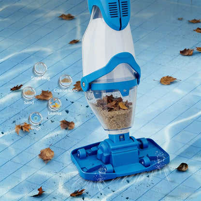 Wireless Pool Vacuum Cleaner with LED & Telescopic Pole