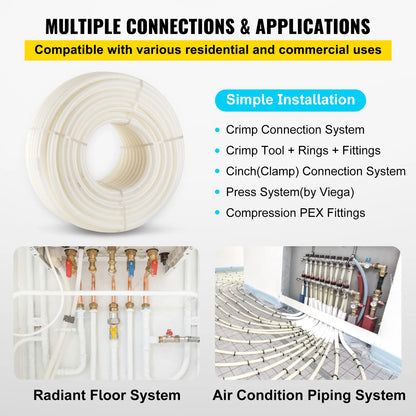 PEX-B Tubing 1 Inch – Non-Oxygen Barrier