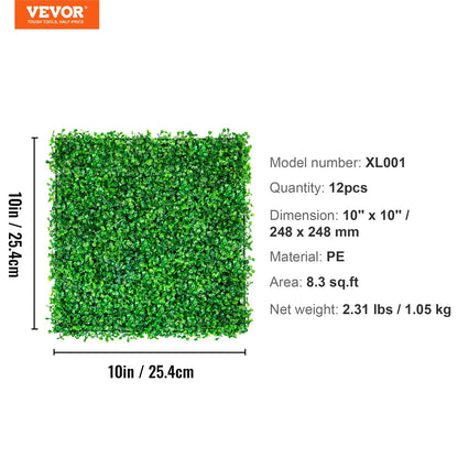 Artificial Boxwood Hedge Wall Panels