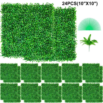 Artificial Boxwood Hedge Wall Panels