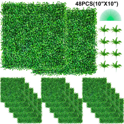 Artificial Boxwood Hedge Wall Panels