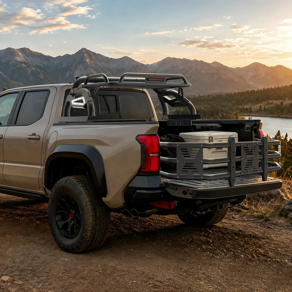 Aluminum Pickup Truck Bed Extender – Adjustable & Retractable