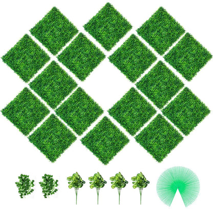 Artificial Boxwood Hedge Wall Panels